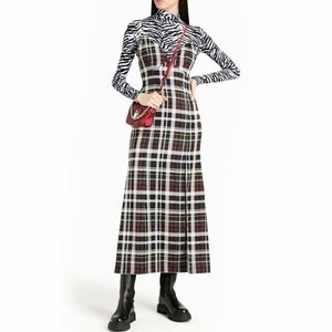 Alice + Olivia Fall Plaid Maxi Dress